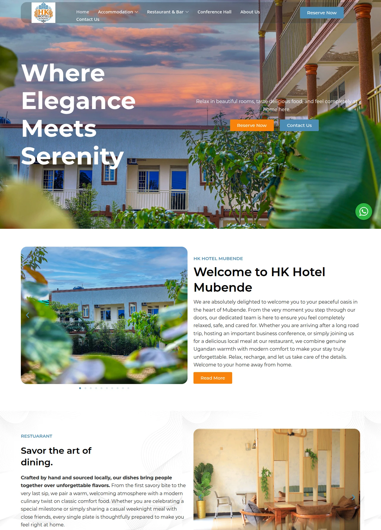 Hk Hotel website designing by Smart Choice Ug